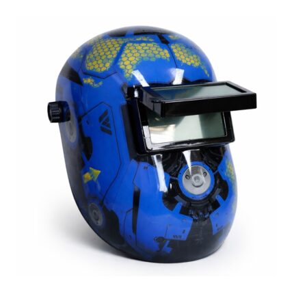 Careta Huevito con Visor Levantable Azul WW