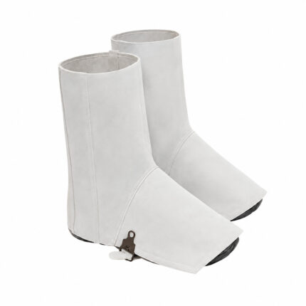 CUBRE BOTAS CROMO DE CUERO